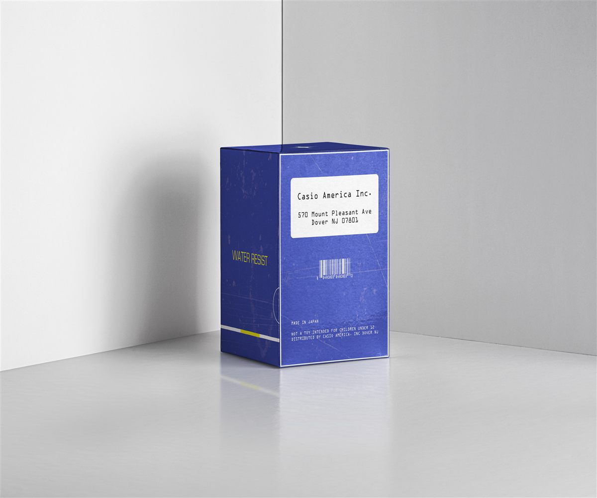 CASIO packaging mockup