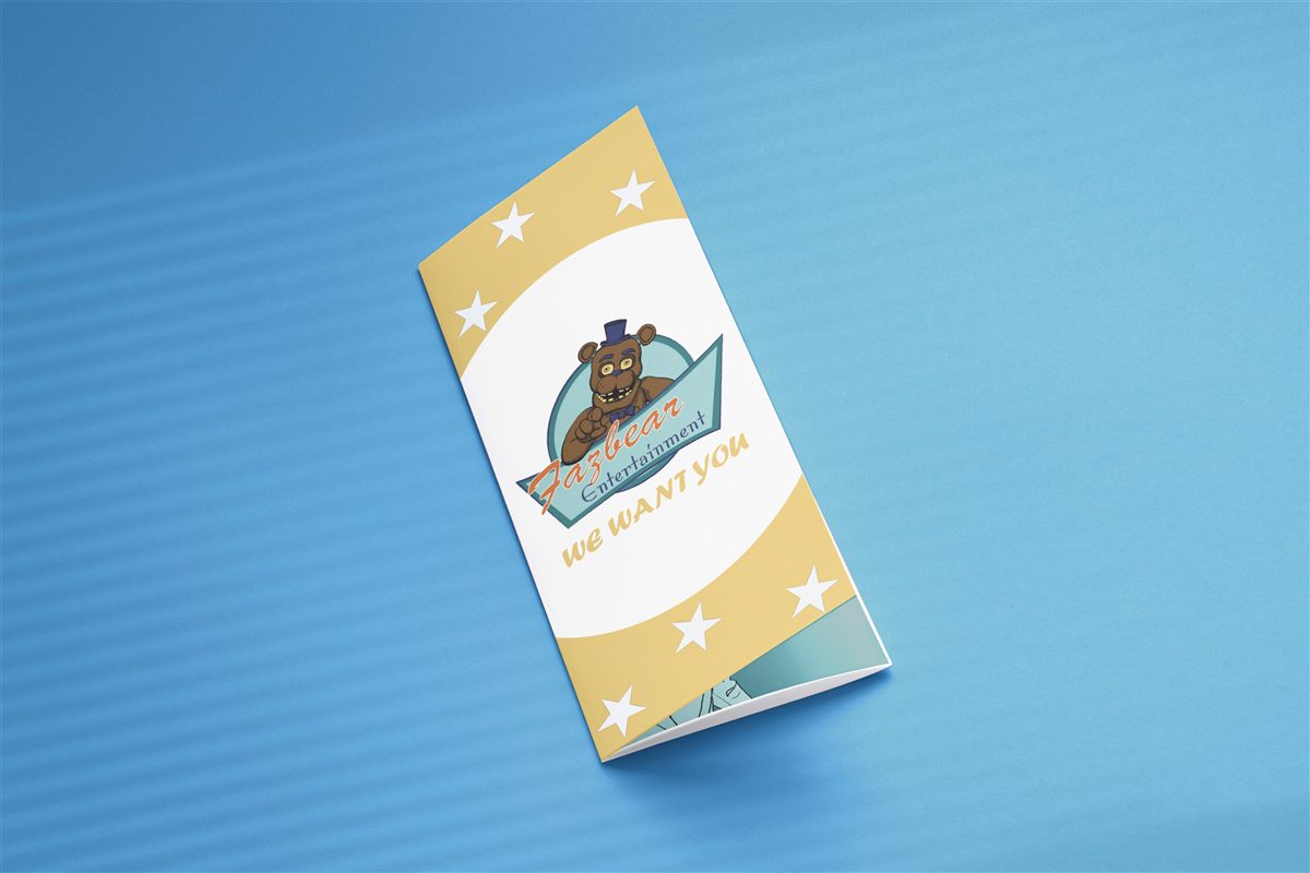 Fazbear final folded pamphlet render