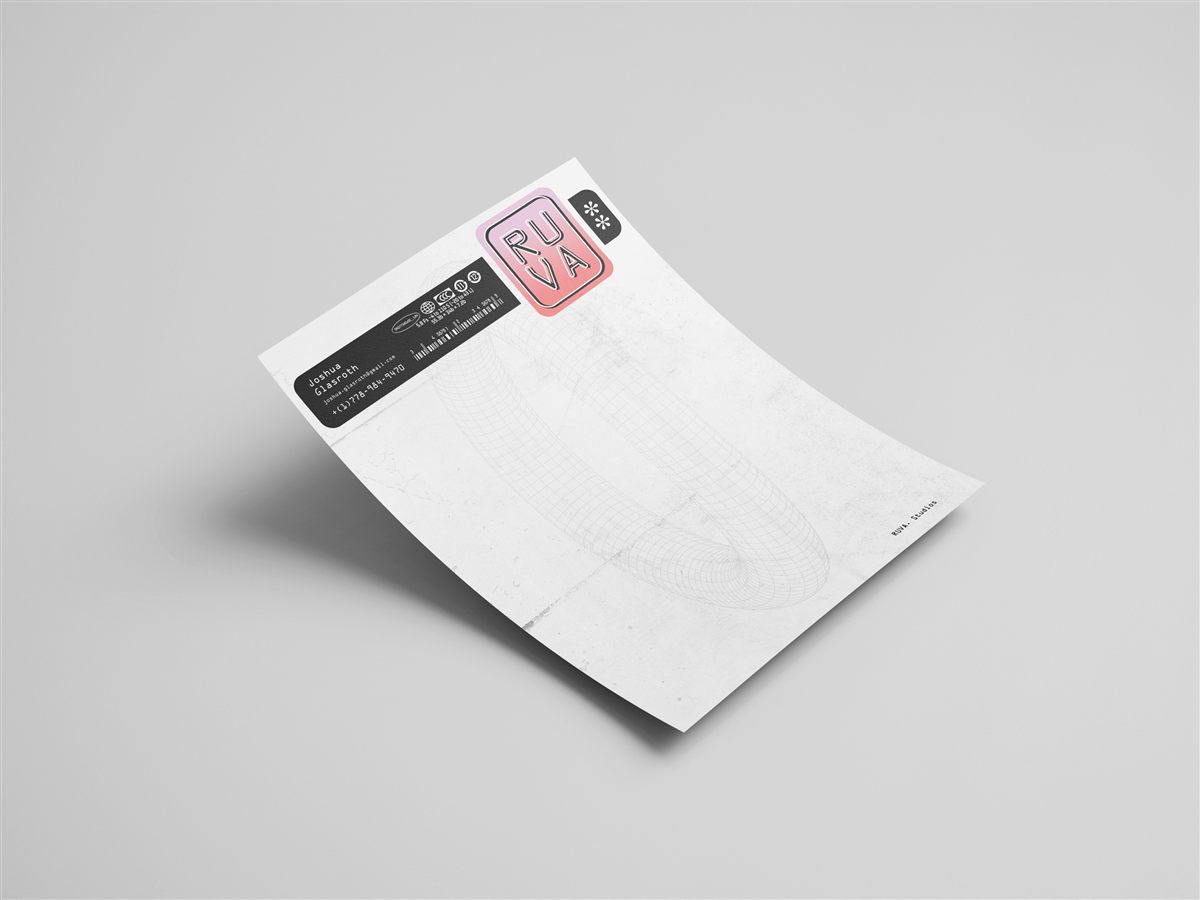 RUVA letterhead mockup