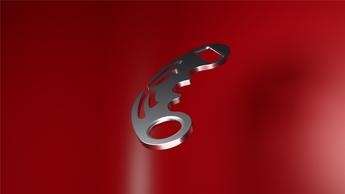 Bottle opener studio render two