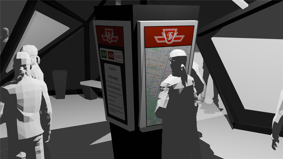 Bus stop challenge render one