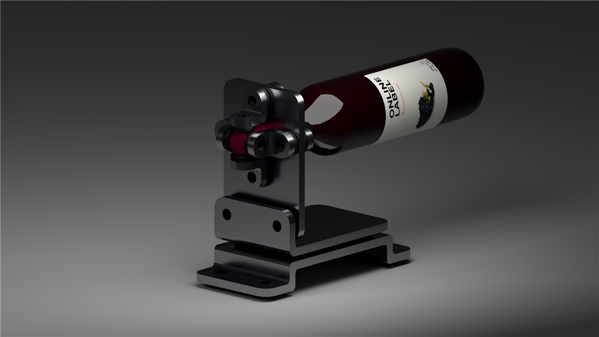 Wine display perspective mockup two