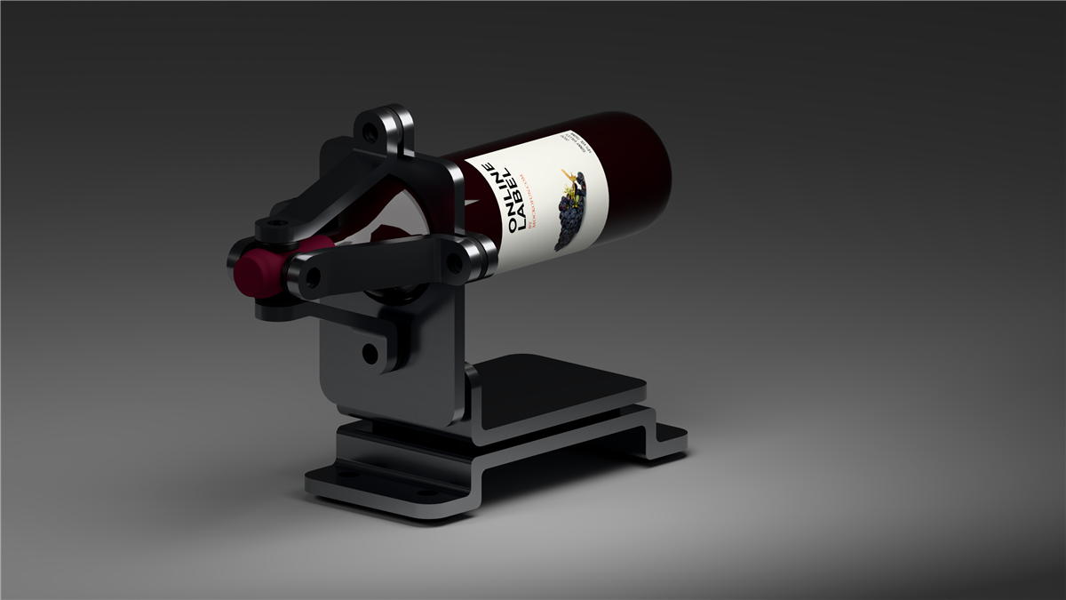 Wine display perspective mockup one